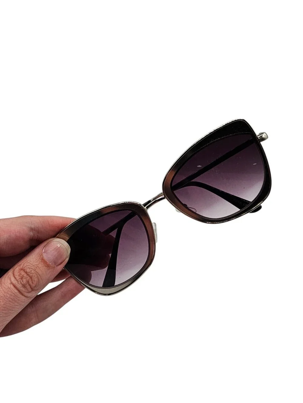 Womens Vintage Mod Inspired Metal Frame Sunglasses Silver Retro